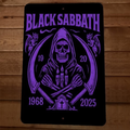1968-2025 Black Sabbath 8x12 Metal Wall Sign