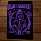 1968-2025 Black Sabbath 8x12 Metal Wall Sign