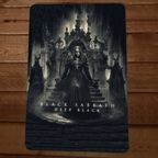 Deep Black Black Sabbath 8x12 Metal Wall Sign