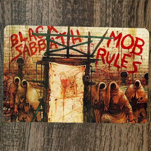 Black Sabbath Mob Rules 8x12 Metal Wall Sign