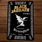 Black Sabbath The End Birmingham cover art 8x12 Metal Wall Sign