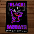 Reprint Signed poster Black Sabbath 8x12 Metal Wall Sign