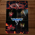 Van Halen Album Cover Artwork Mashup 8x12 Metal Wall Sign