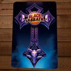 Black Sabbath Cross and Skull 8x12 Metal Wall Sign
