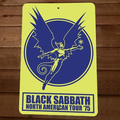 North American Tour 1975 Black Sabbath 8x12 Metal Wall Sign