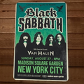 NYC Black Sabbath Van Halen 8x12 Metal Wall Sign