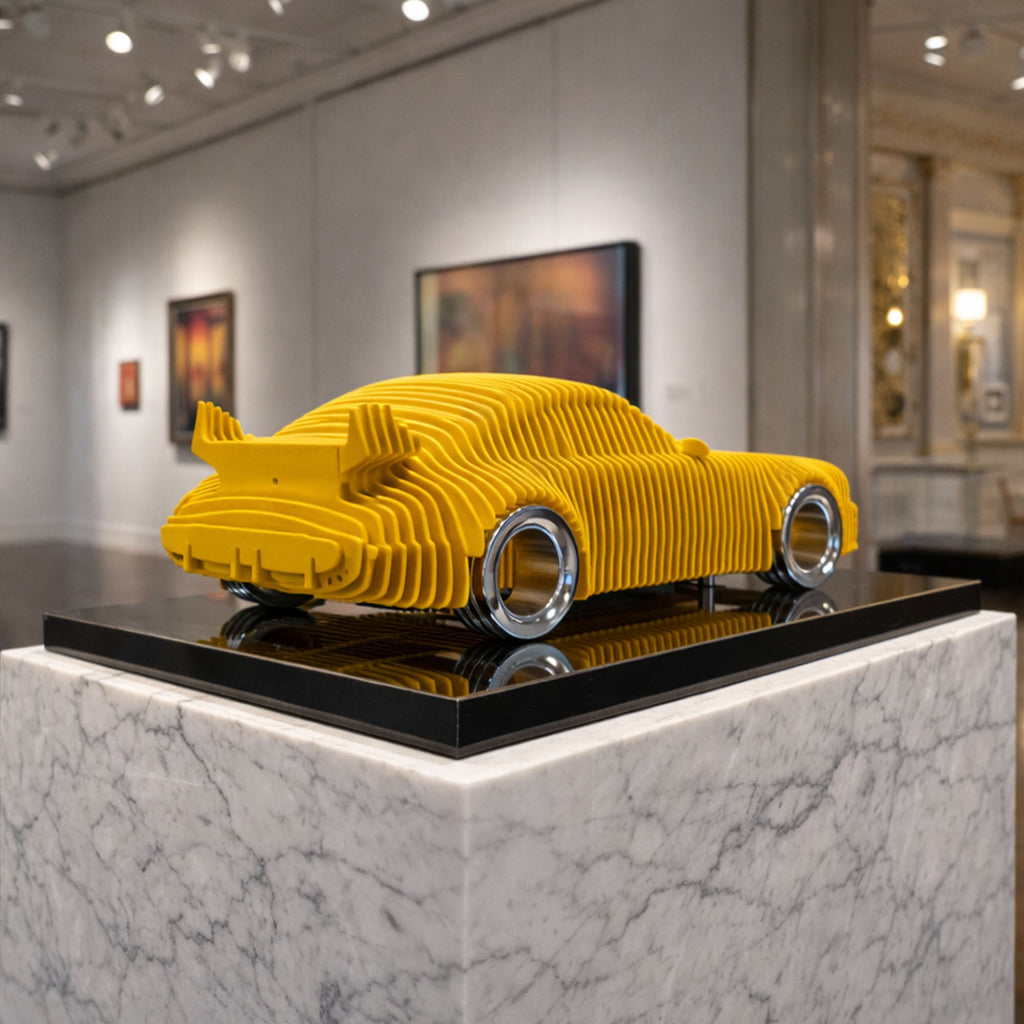 911 Metal Car Sculpture
